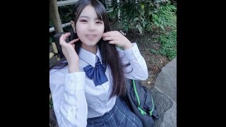 A girl student with big breasts continues to grow Adolescent girls Grab a raw Fcup and make a vaginal cum shot