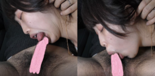 Fellatio mouth shot 4K shooting 20 years old JD in the car