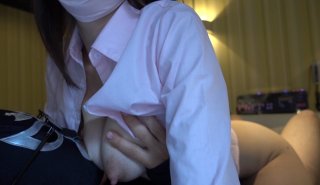 Ria chan Constriction on the ultimate thin waist Gonzo with uniform costume Ecchi handjob launch