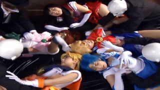 Sizzling hot Asian chicks in costume fuck good