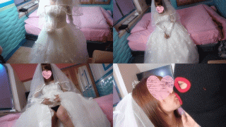 FC2 PPV 365553 Retirement of popular daughter Rina Pon Live sex with a wedding dress Last sex