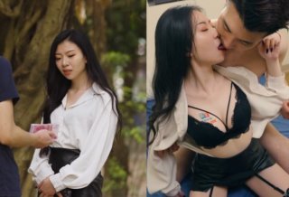 Seduce Black-haired Beauty Shiraoi Tsukasa On The Street With Money