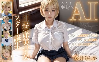 [Newcomer Ai] A Traditional Beautiful Girl Star Is Born Blonde H-Cup Sakurai Rinka