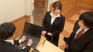 Spying On Ordinary Girls - A Female Office Worker And Her Two Younger Male Coworkers Stay In The Same Hotel On A Business Trip But Who Would ve Thought They d Be In The Same Room One Thing Leads To Another And Soon They re Doing Things That They Can Never Speak Of When They Get Back To The Office 4